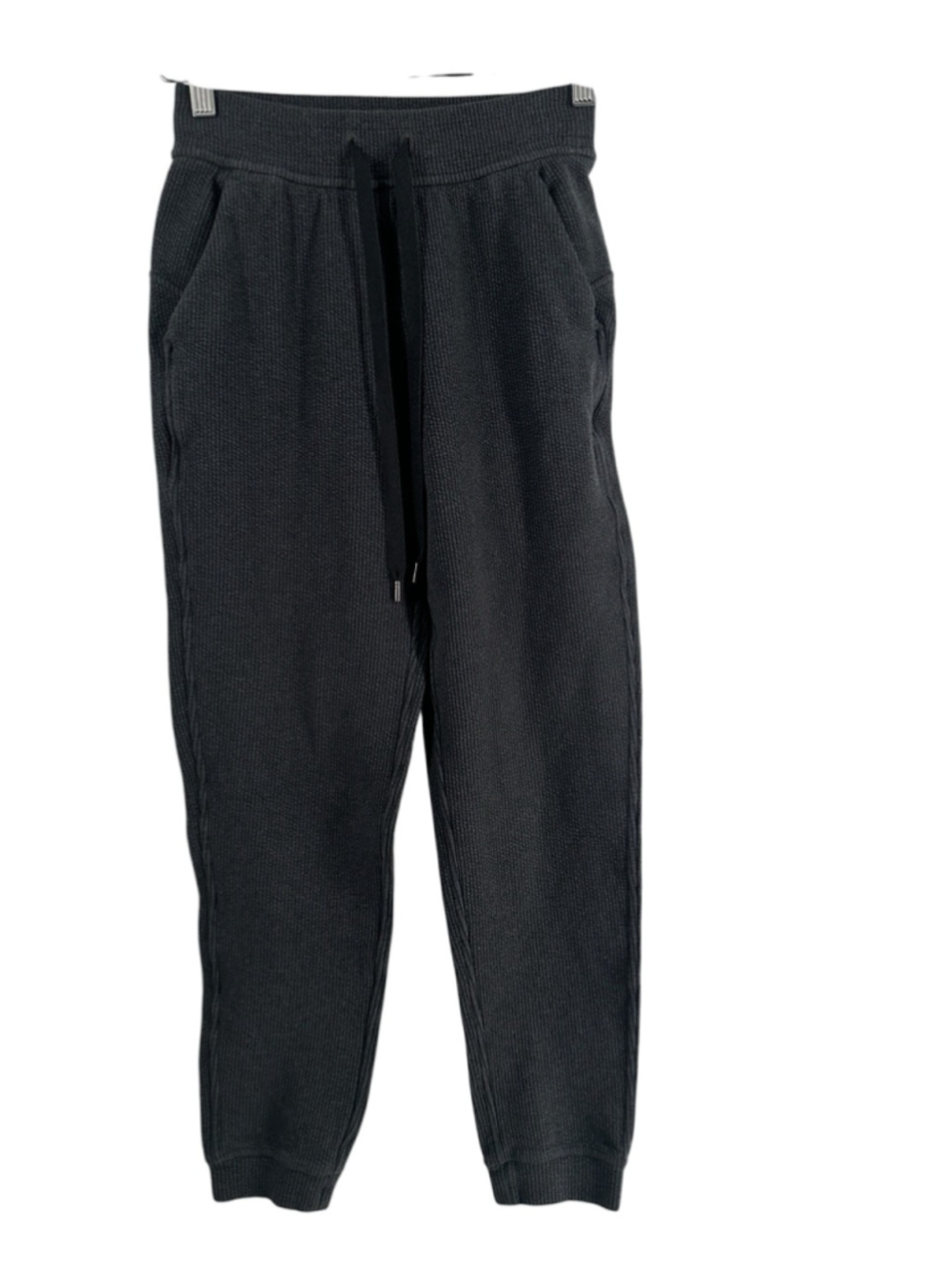 Lululemon Ribbed High-Rise Jogger 25" *7/8 Length heathered black sz 2 - Picture 2 of 10